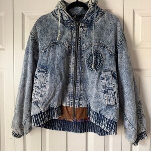 Gitano Vintage Denim Bomber Jacket